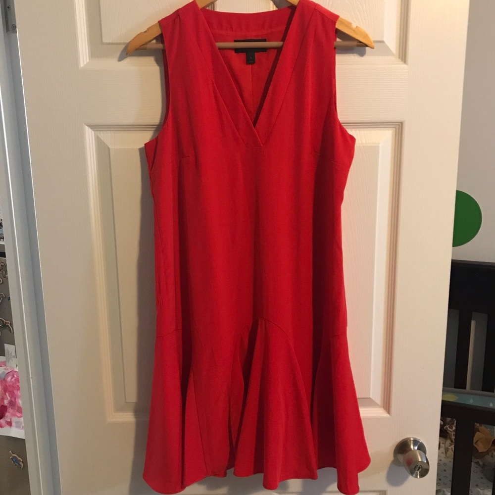 J. Crew hot coral dress